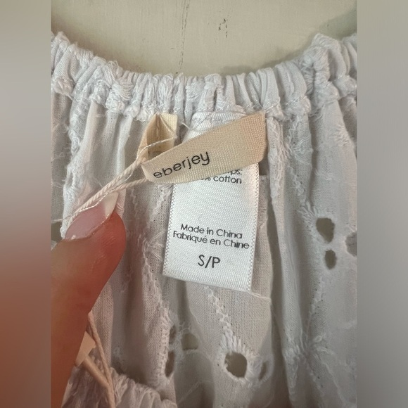 NWT Eberjey Sardinia Mini Dress Eyelet S - Picture 9 of 13